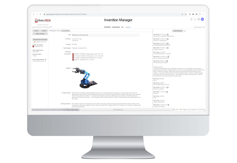 Invention Disclosure Robotic arm